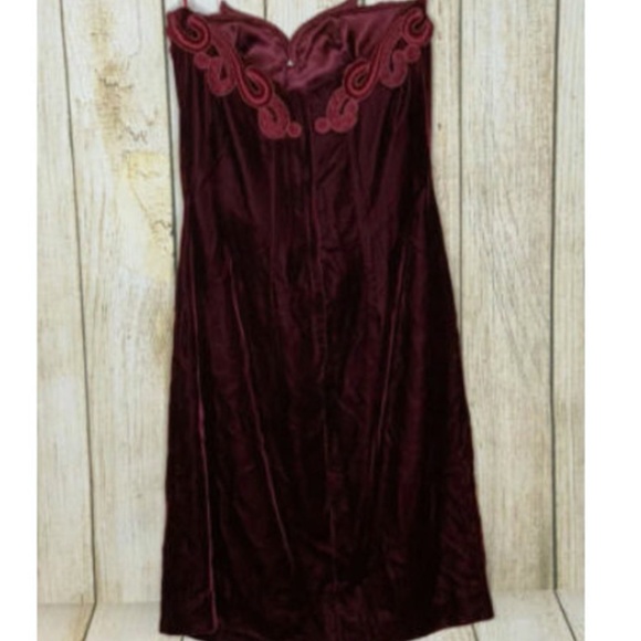 Vintage Victor Costa Burgundy Cocktail Dress - Picture 4 of 6